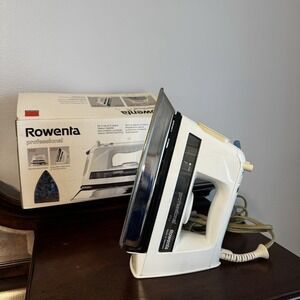 ROWENTA MODEL DE-871 PROFESSIONAL INOX STEAM IRON MADE IN GERMANY - WORKS